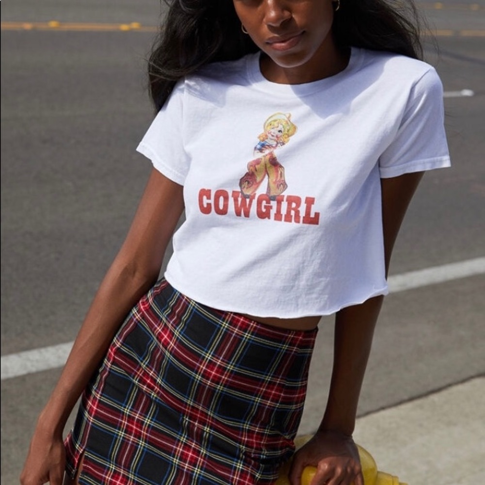 brandy melville cow girl shirt- s